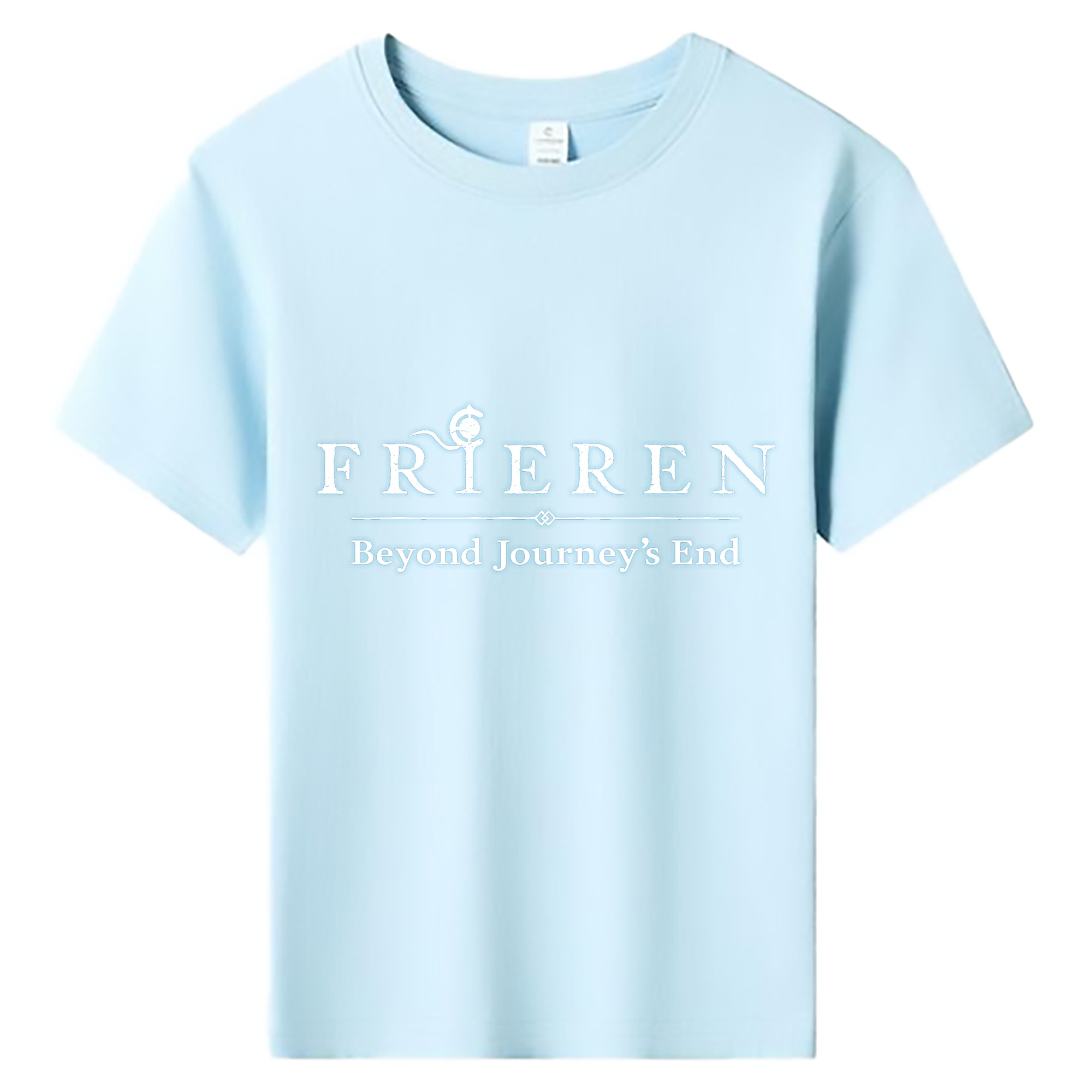 （画像用） 葬送のフリーレン Frieren 綿100％キッズTシャツ（フロントプリント）